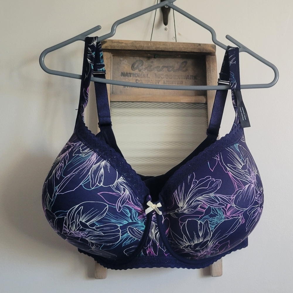 Penningtons Purple and Blue Lace Bra Full Coverage